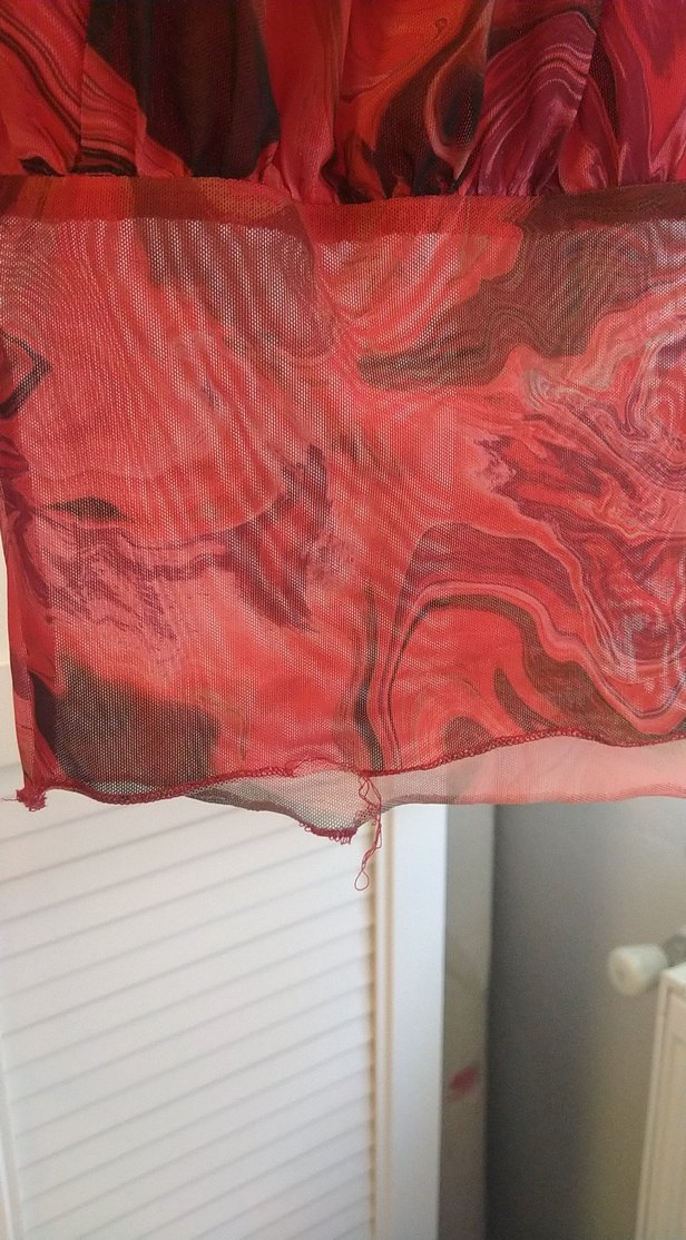 Kırmızı Drapeli Uzun Kollu Bluz - Görsel 5