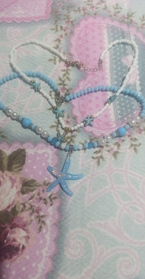 Turkuaz Boncuklu Bohem Kısa Kolye - Görsel 2