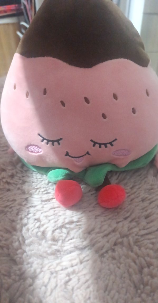 Pembe Yumuşak Oyuncak Şeftali - Görsel 3