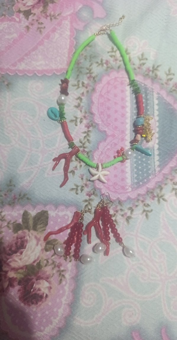 Renkli Boncuklu Bohem Uzun Kolye ve Küpe Seti - Görsel 4