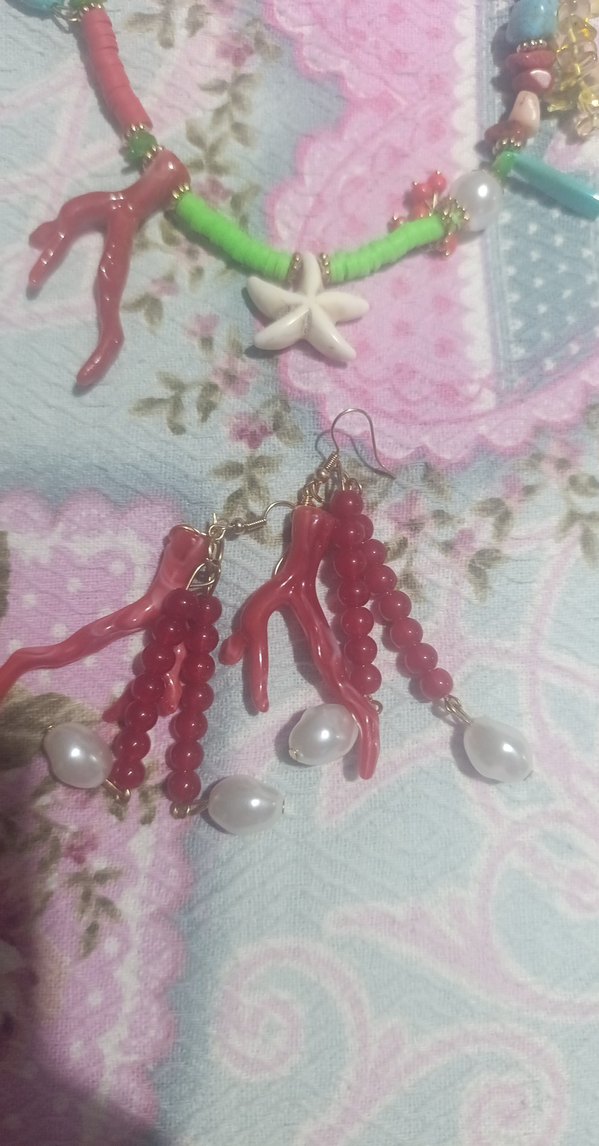 Renkli Boncuklu Bohem Uzun Kolye ve Küpe Seti - Görsel 2