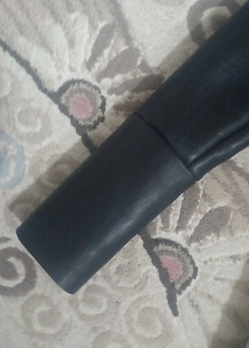 Kürklü Beyaz Midi Deri Kadın Ceket - Görsel 3