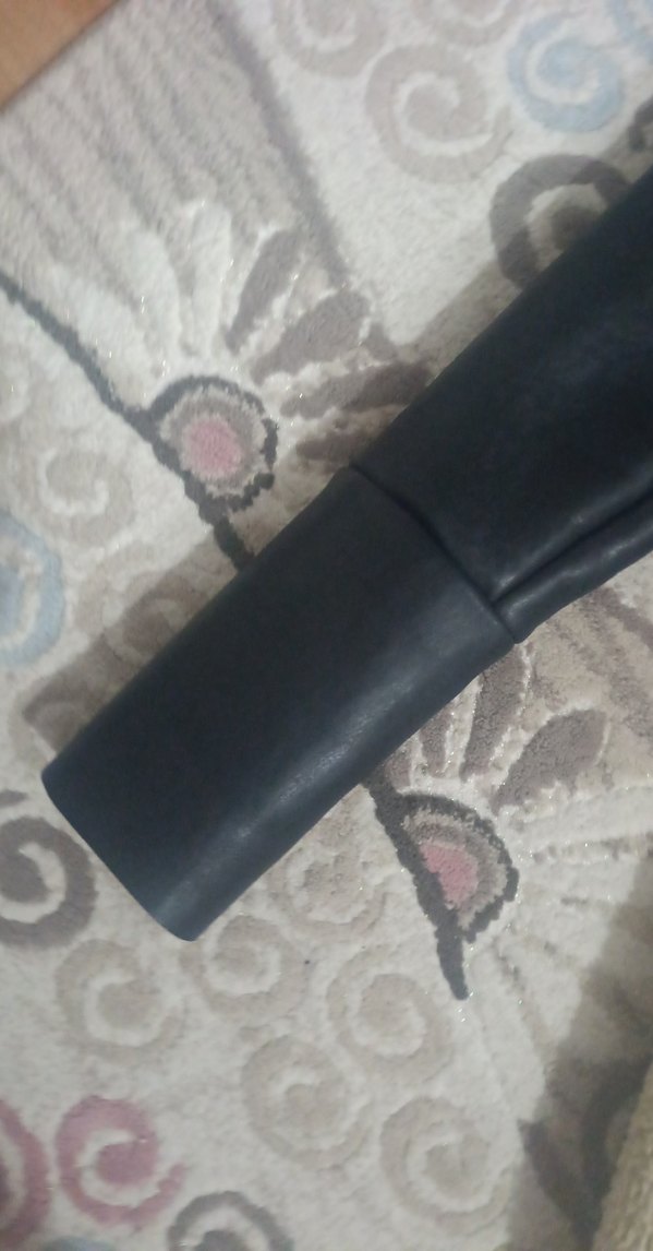 Kürklü Beyaz Midi Deri Kadın Ceket - Görsel 3