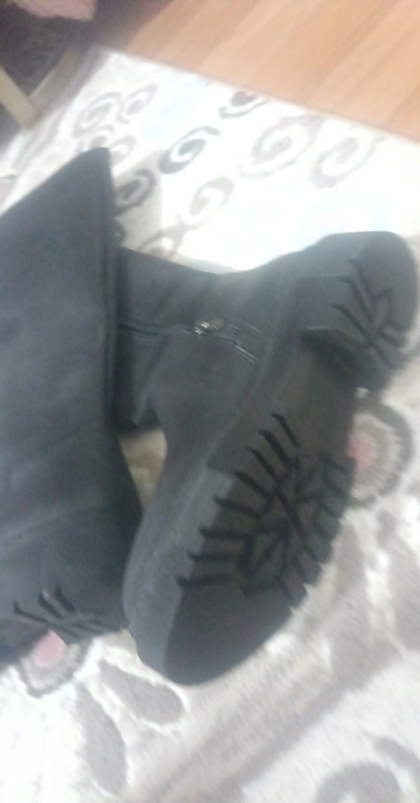 Siyah Tokalı Dizüstü Kadın Çizme - Görsel 5