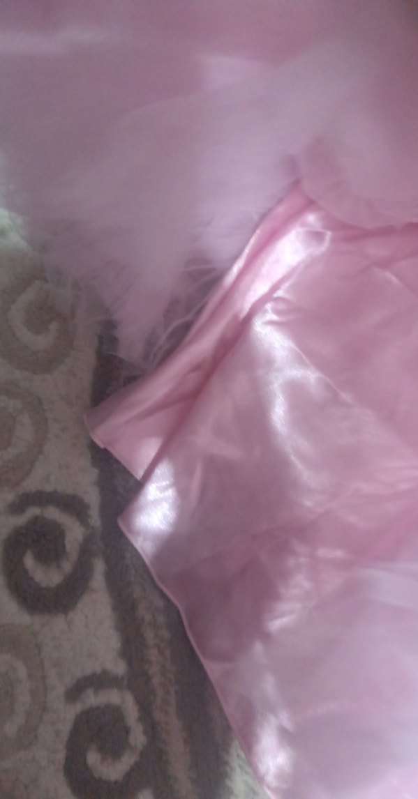 Pembe Renkli Kız Çocuk Fırfırlı Elbise - Görsel 4