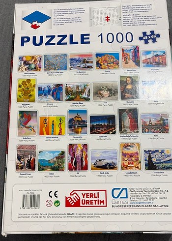 Kaplumbağa Temalı 1000 Parça Puzzle - Görsel 2