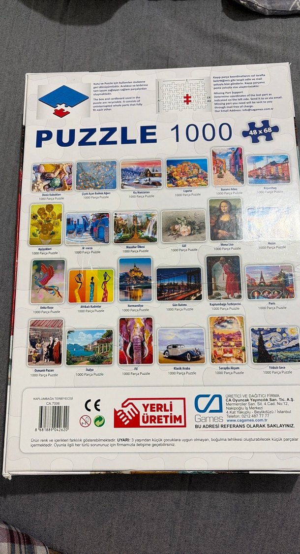 Kaplumbağa Temalı 1000 Parça Puzzle - Görsel 2