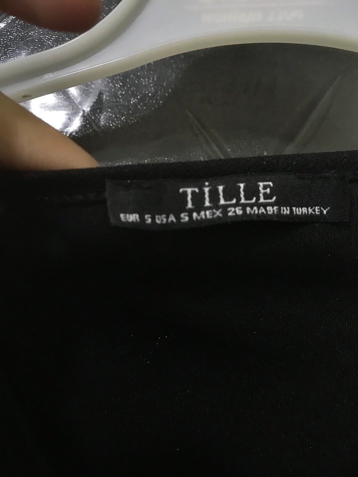 Siyah Uzun Kollu Mini Elbise - Görsel 3