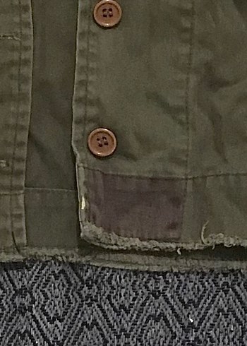 Kadın Haki Düğmeli Salaş Ceket(Açıklama Önemli) - Görsel 4