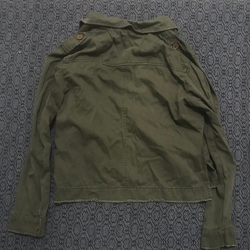 Kadın Haki Düğmeli Salaş Ceket(Açıklama Önemli) - Görsel 2