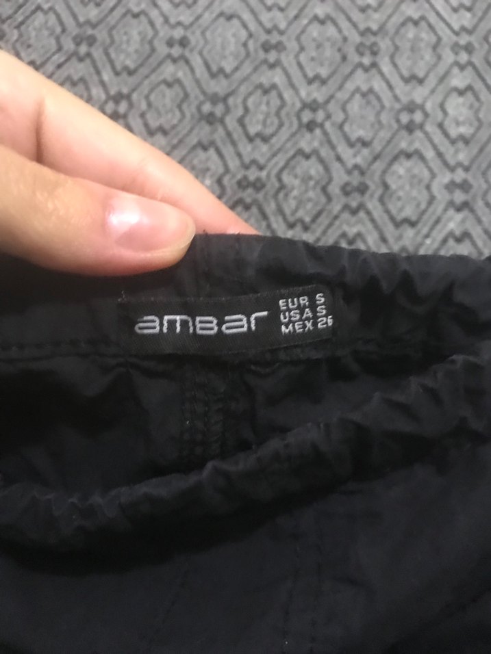 Siyah Kadın Paraşüt Beli ve Paçaları Ayarlanabilir Pantolon - Görsel 2