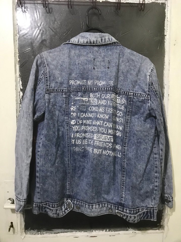 Gri Düğmeli Mavi Kot Denim Ceket(Açıklamaya Bakın) - Görsel 2