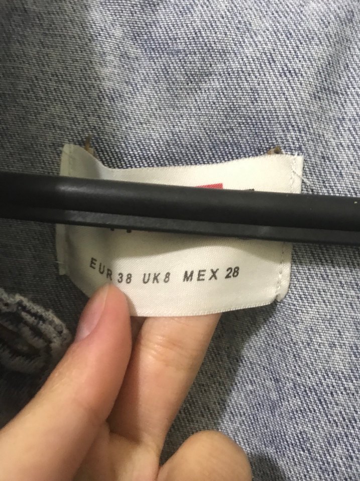 Gri Düğmeli Mavi Kot Denim Ceket(Açıklamaya Bakın) - Görsel 3