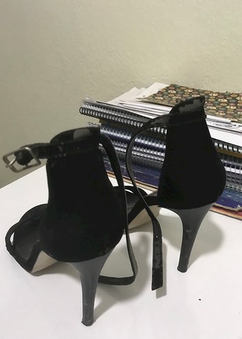 Siyah Stiletto Topuklu Kadın Ayakkabı - Görsel 2