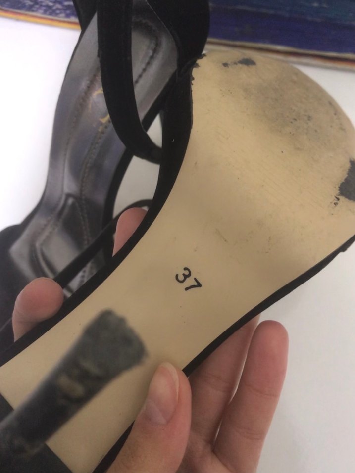 Siyah Stiletto Topuklu Kadın Ayakkabı - Görsel 3