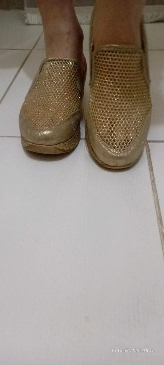 Bej Süet Dolgu Topuklu Kadın Espadril - Görsel 3