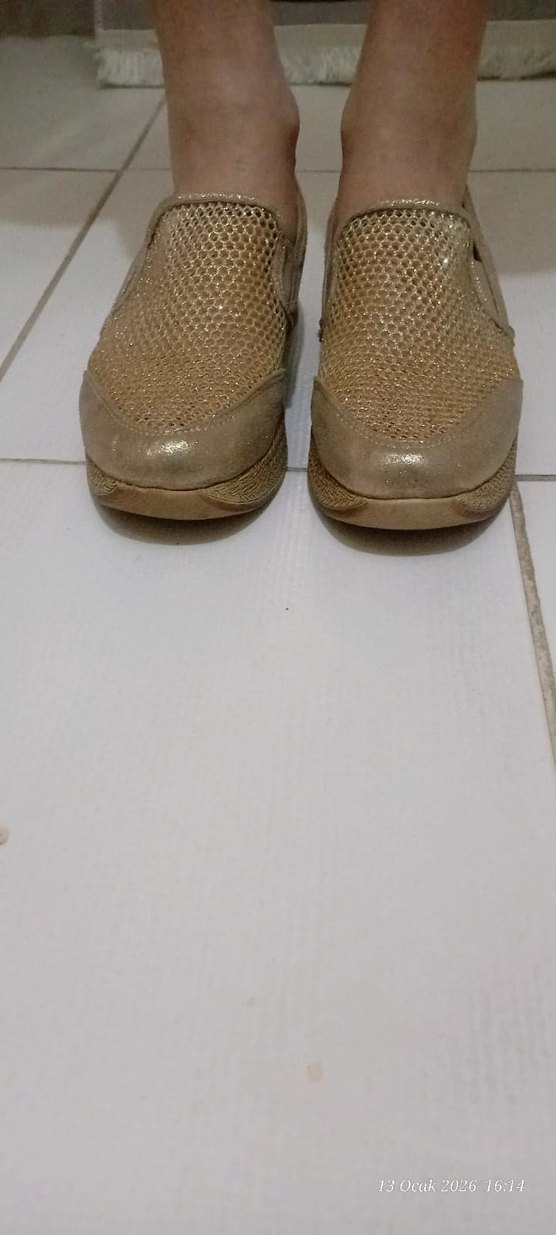 Bej Süet Dolgu Topuklu Kadın Espadril - Görsel 2