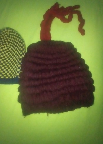 Kadın Çok Renkli Örgü Bere - Görsel 3