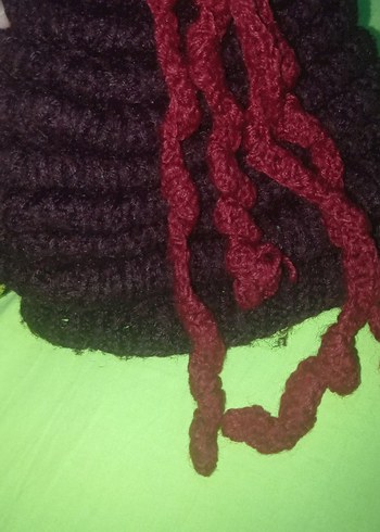 Kadın Çok Renkli Örgü Bere - Görsel 8