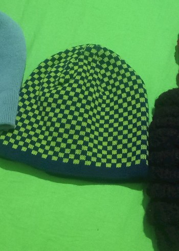 Kadın Çok Renkli Örgü Bere - Görsel 2