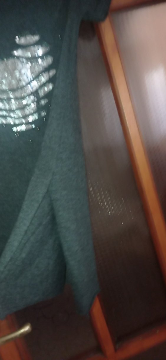 Gri Hamile Tunik, Kısa Kollu, Salaş Kesim - Görsel 4