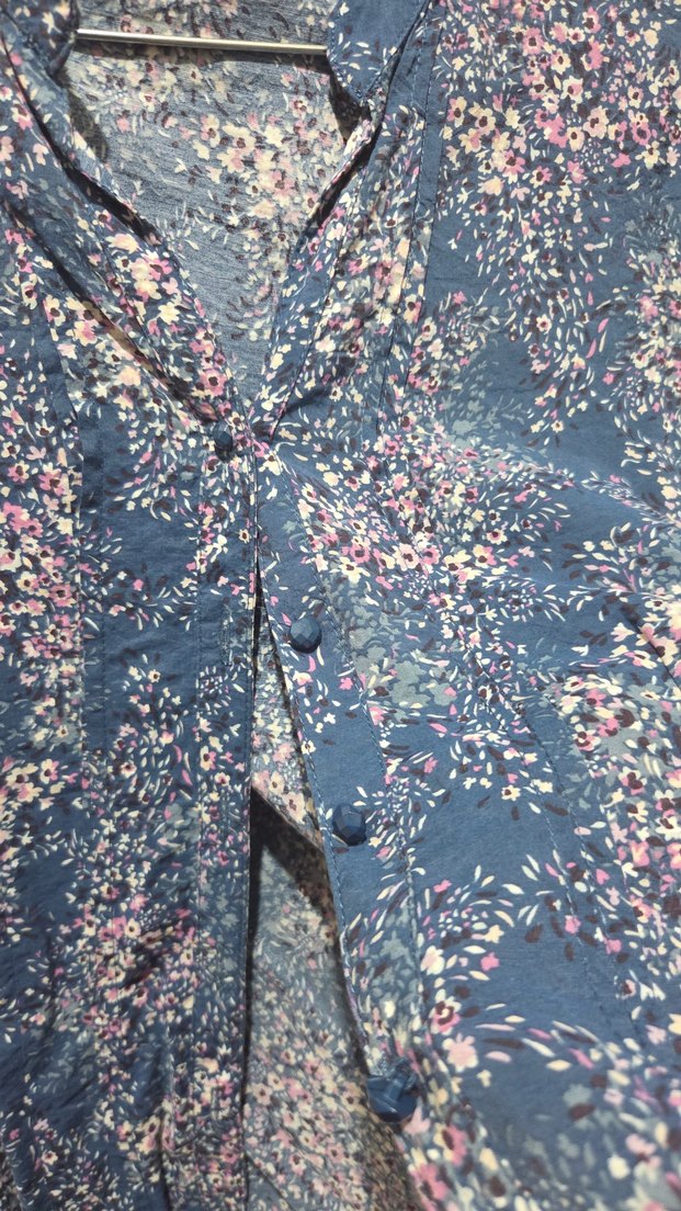 Düğmeli V Yaka Kadın Midi Gömlek - Görsel 4