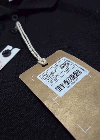 Siyah Erkek Polo Tişört, Kısa Kollu, Regular Fit - Görsel 3