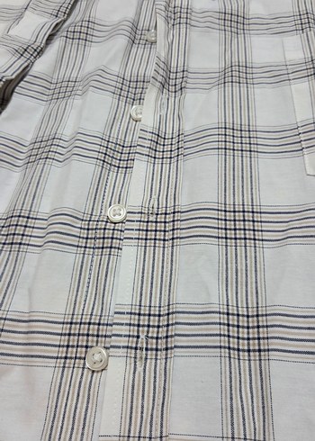 Gri Kareli Kısa Kollu Erkek Gömlek - Görsel 2