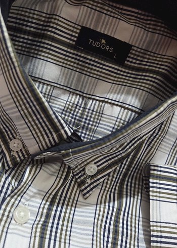 Gri Kareli Kısa Kollu Erkek Gömlek - Görsel 5