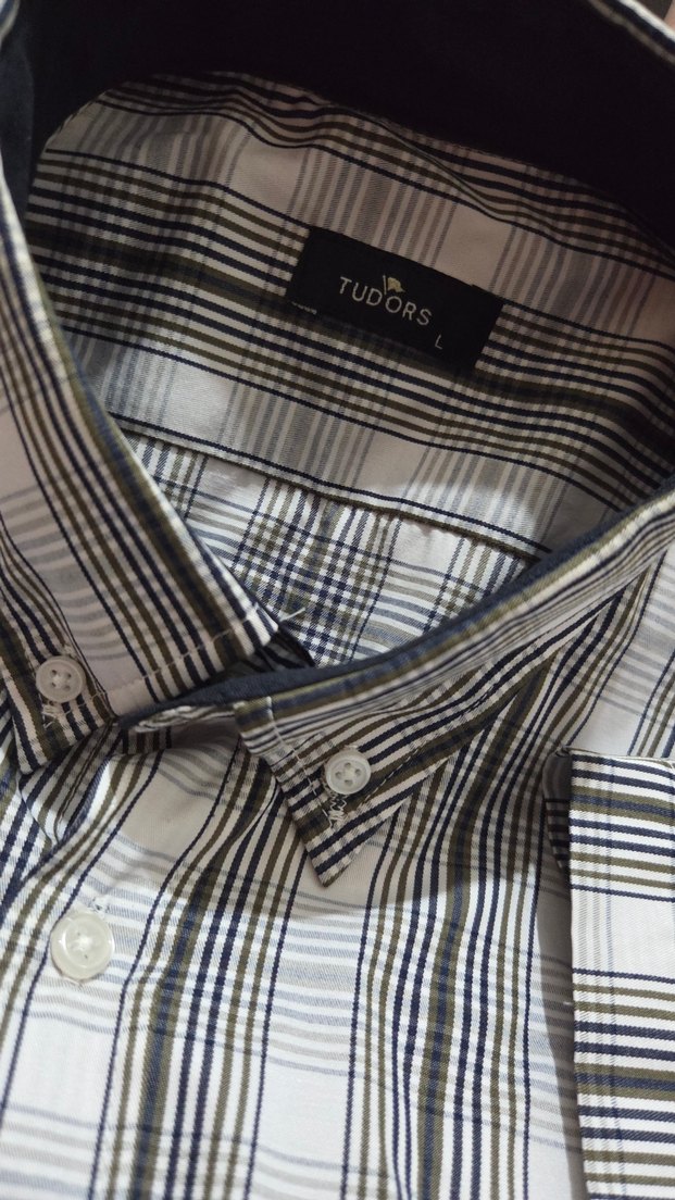 Gri Kareli Kısa Kollu Erkek Gömlek - Görsel 5