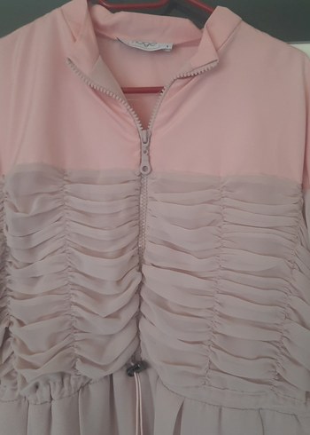 Piliseli Uzun Kollu Pembe Hamile Bluzu - Görsel 2