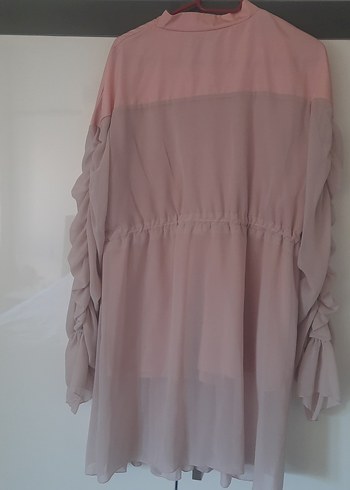 Piliseli Uzun Kollu Pembe Hamile Bluzu - Görsel 4