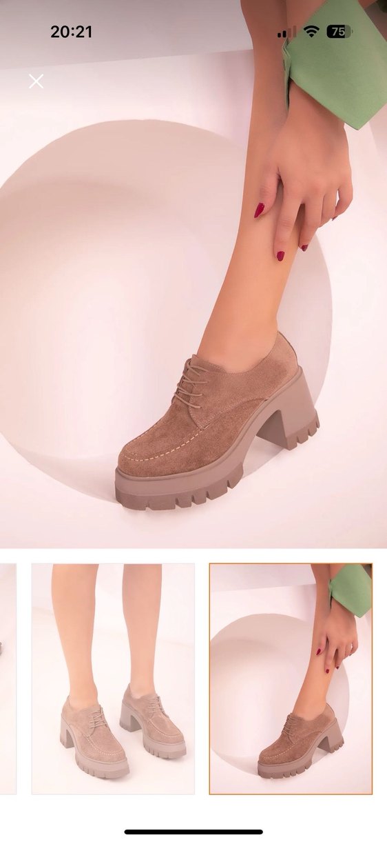 SOHO Vizon Süet Kadın Casual Platform Topuklu - Görsel 3