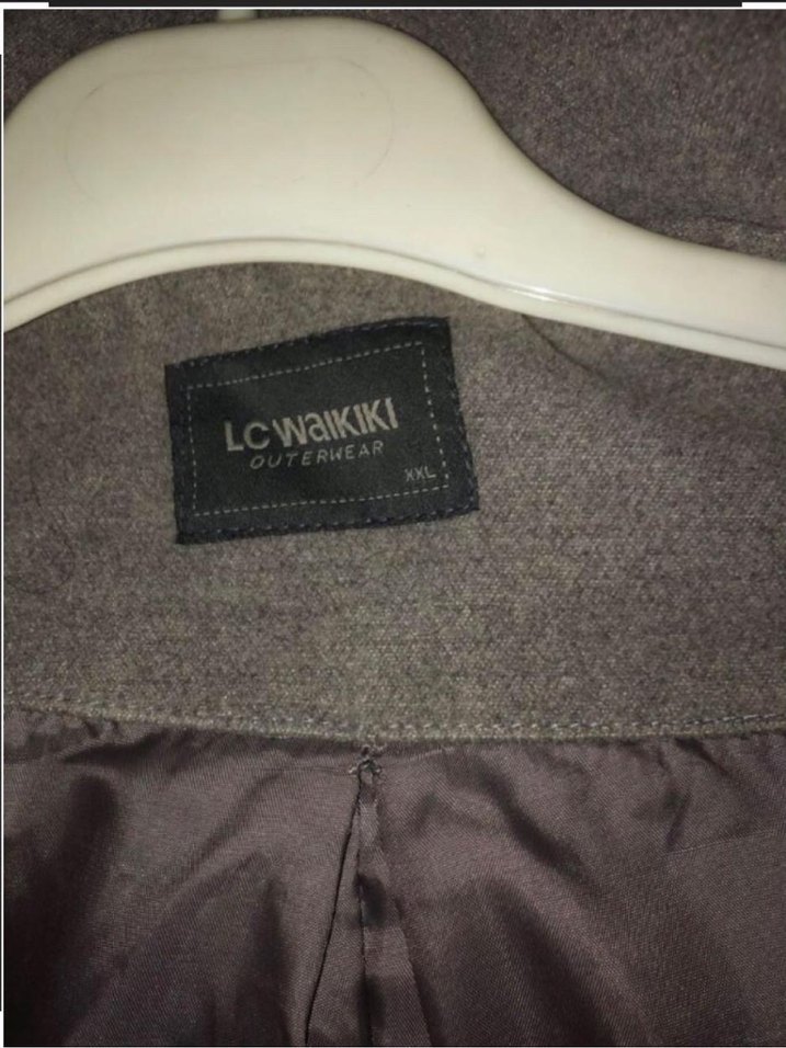 Lcwaikiki Çift Düğmeli Gri Kaban - Görsel 2