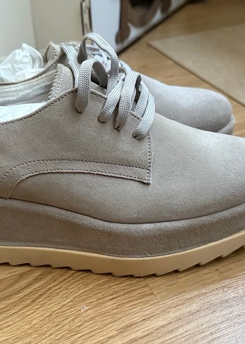 ELLE MARKA GRİ  Süet Dolgu Topuk Kadın Spor Ayakkabı - Görsel 3