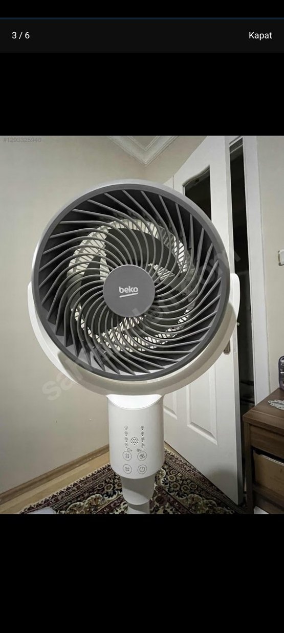 Beko Gri-Beyaz Masaüstü Vantilatör - Görsel 3