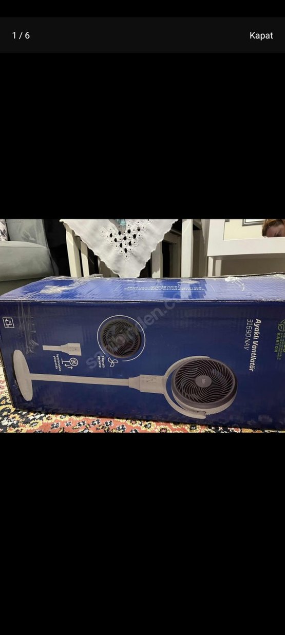 Beko Gri-Beyaz Masaüstü Vantilatör - Görsel 5