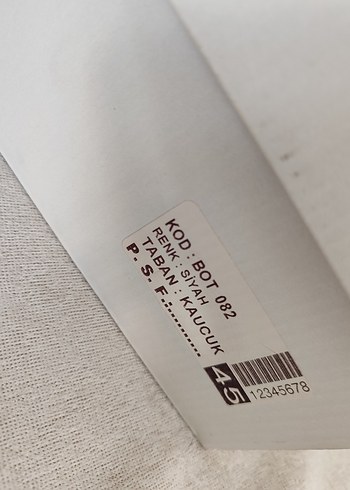 45 numara Siyah Deri Erkek Bot kauçuk taban - Görsel 8