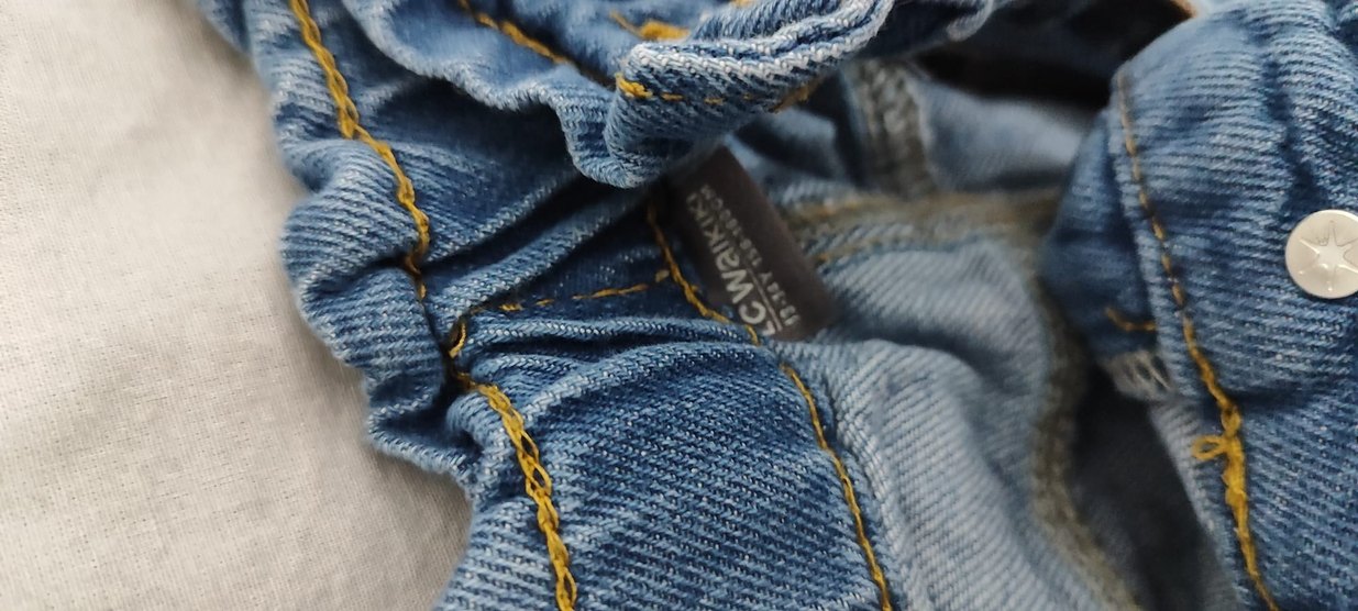 Gri Mavi Kadın Denim Bol Kesim Midi Jean - Görsel 3