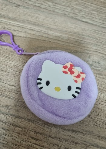 Mor Renkli Hello Kitty Peluş Cüzdan - Görsel 2