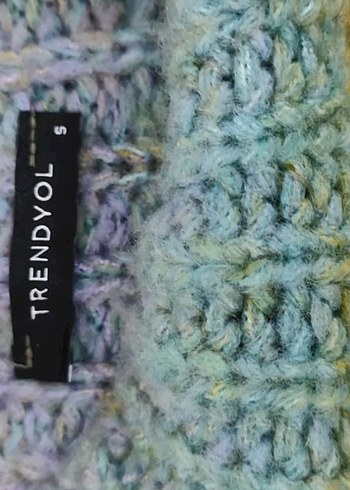 Boğazlı Çok Renkli Örgü Kadın Kazak - Görsel 3