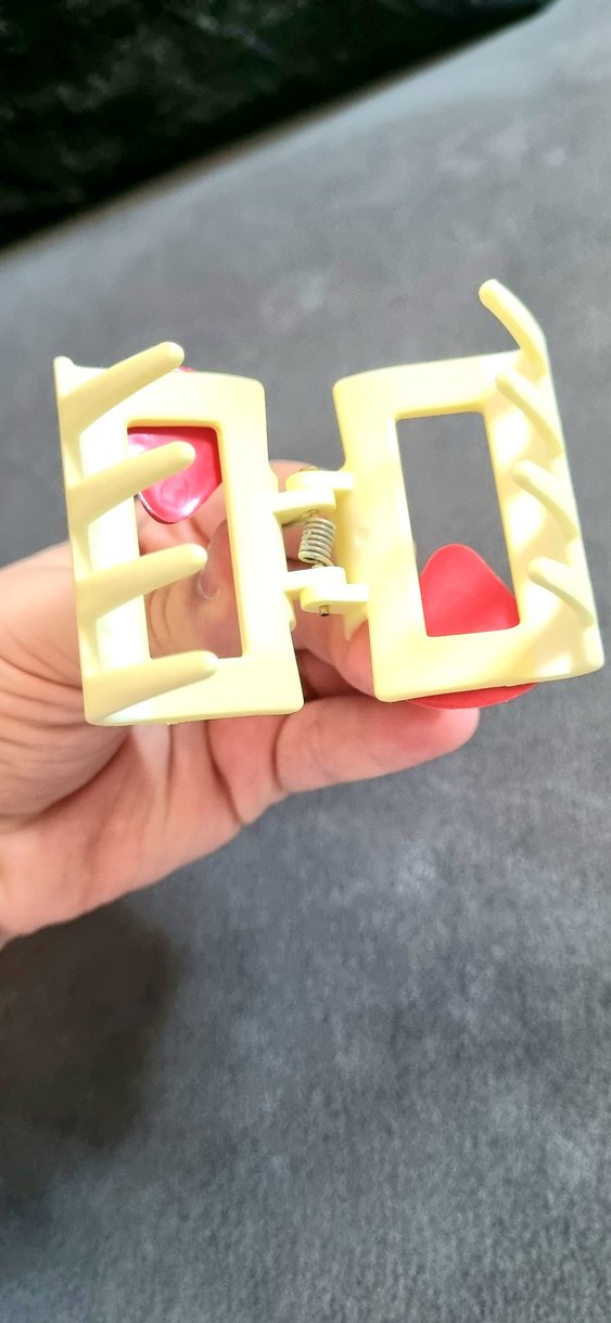 Sarı Su Karpuzu Detaylı Plastik Toka - Görsel 2