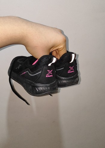 Siyah Kadın Spor Ayakkabı Velcro Detaylı - Görsel 2