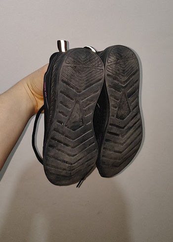 Siyah Kadın Spor Ayakkabı Velcro Detaylı - Görsel 3