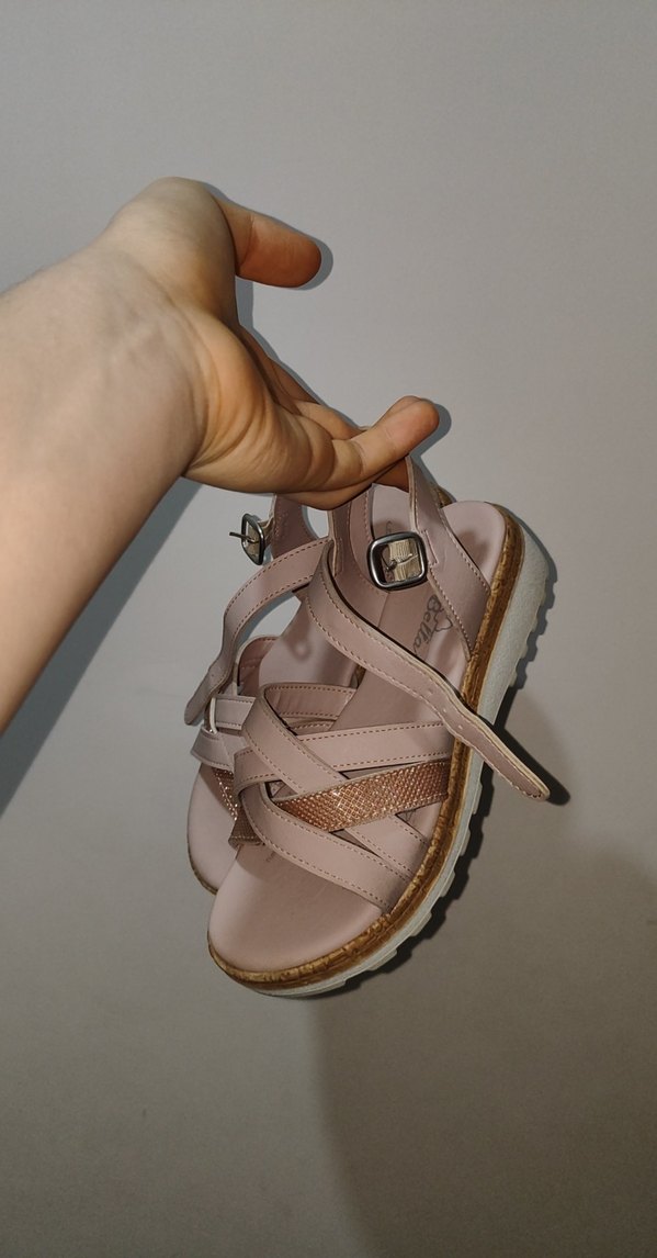 Pembe Dolgu Topuklu Kadın Sandalet - Görsel 3