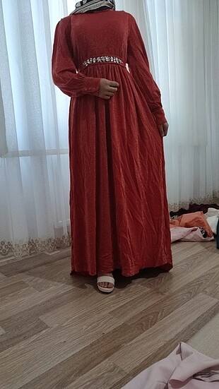 Simli elbise abiye