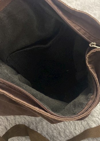 Kahverengi vintage kol çantası - Görsel 4