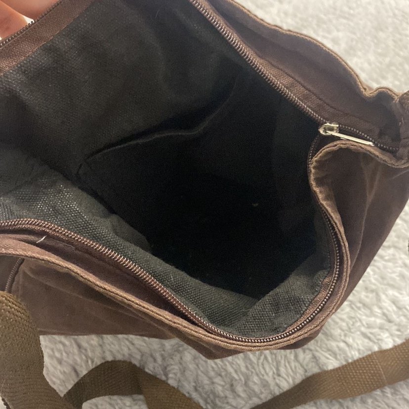 Kahverengi vintage kol çantası - Görsel 4