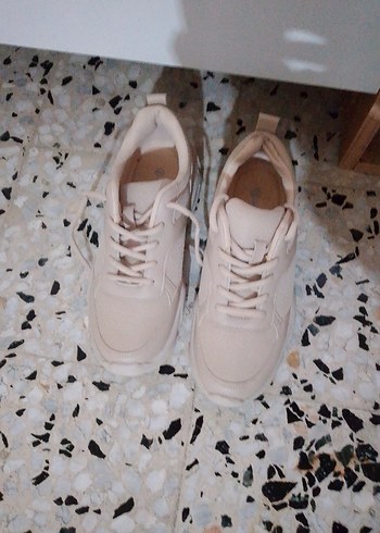 lc Waikiki Bej Platform Topuklu Kadın Spor Ayakkabı - Görsel 3