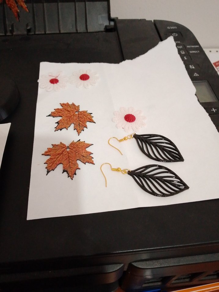 3D TASARİM Kahverengi Boncuklu Mini Bohem Küpeler - Görsel 4